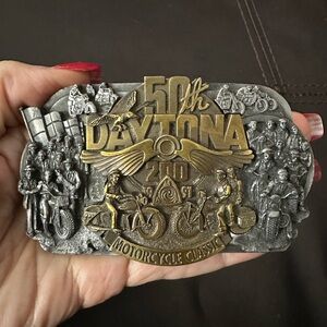 50th Daytona Motorcycle Classic Belt Buckle